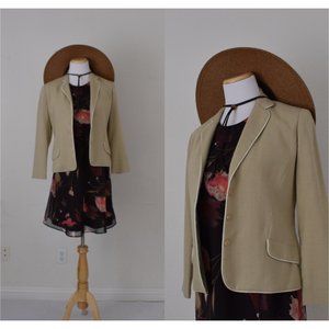 Vintage Beige 70s‎ Crop Jacket by KIVA Ltd